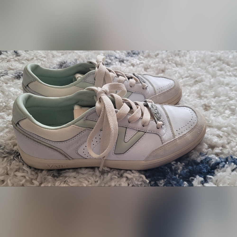 Vans LEATHER LOWLAND CC MINT MENS 5.5 WOMENS 7